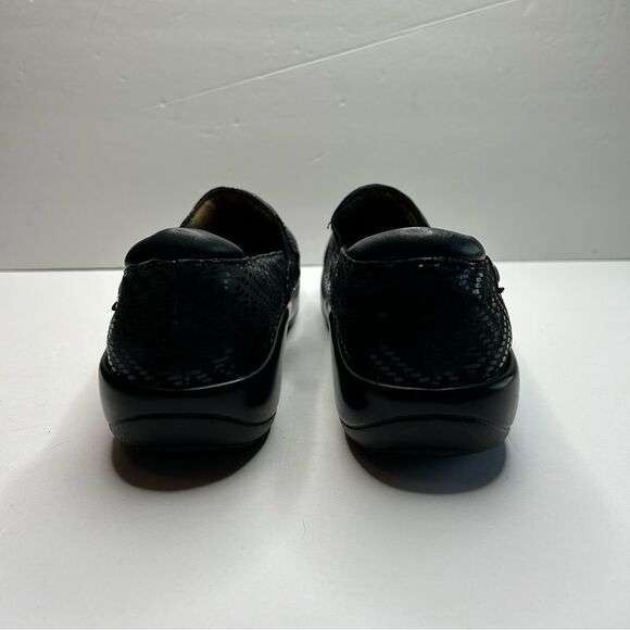 Alegria Black Textured Slip-On Shoes 41 - Picture 6 of 13